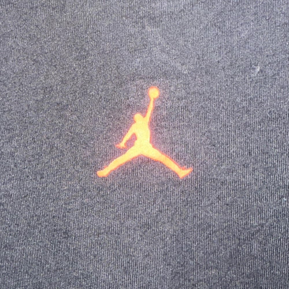 Jordan Jumpman Red Graphic Dri-FIT Men's Black T-Shirt Size XXL 561416 - Picture 5 of 7